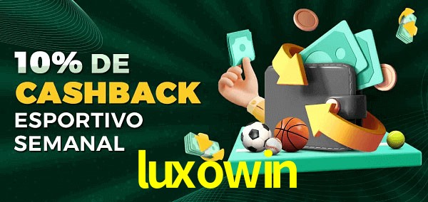 10% de bônus de cashback na luxowin